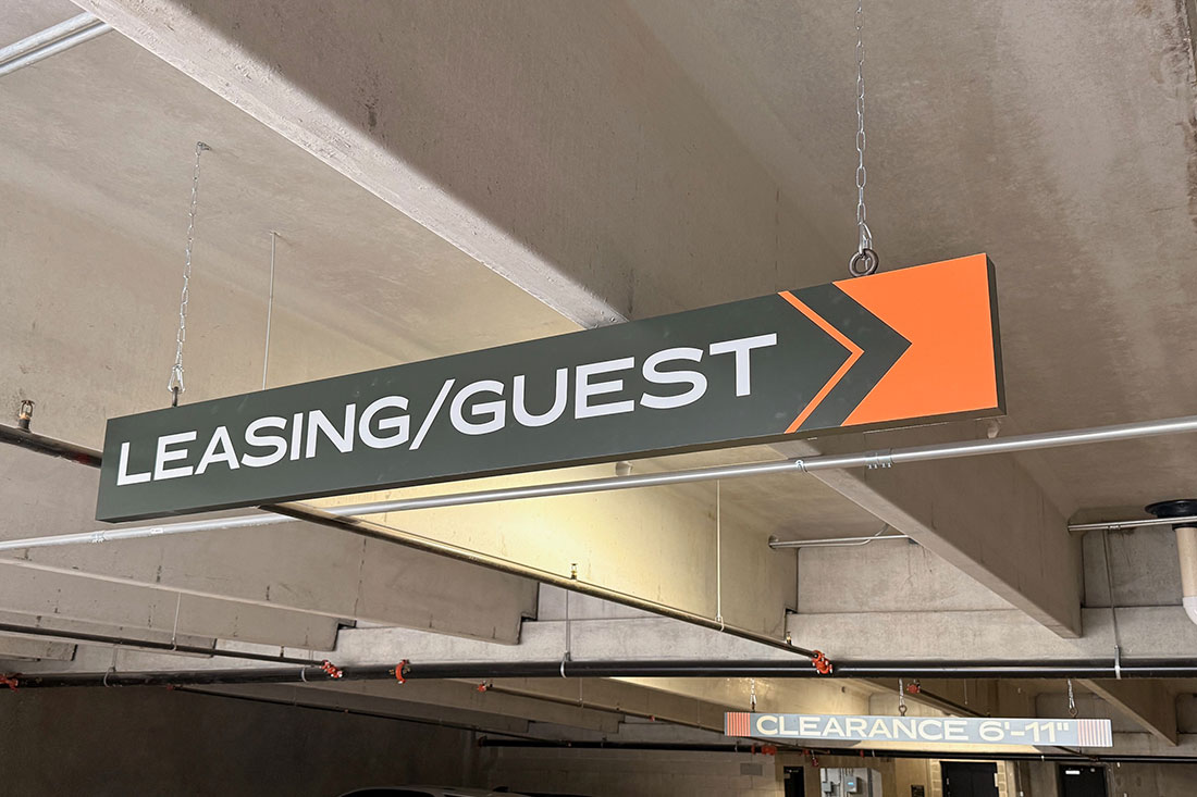 Lirica-Parking-Garage-Hanging-Directional